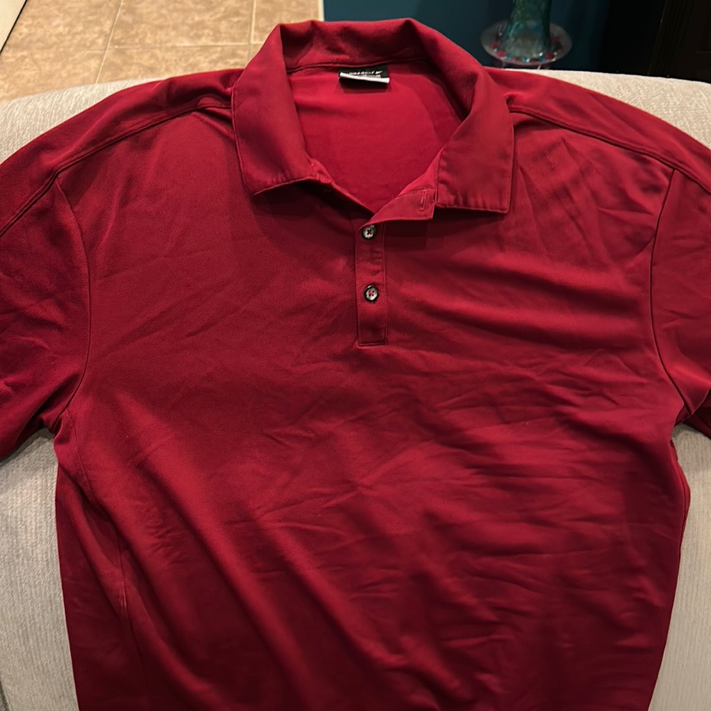 Nike Golf Burgundy Short Sleeve Polo Nike Golf Burgundy Short Sleeve Polo